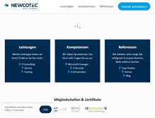 Tablet Screenshot of newcotec.com